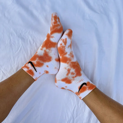 Arancio - Calzini Nike Tie Dye Caviglia