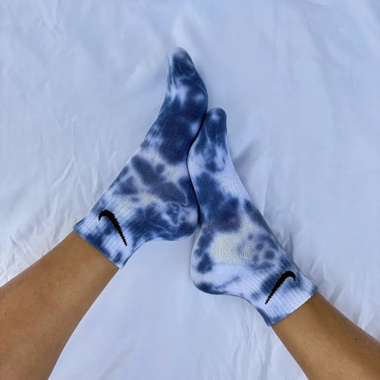 Blu - Calzini Nike Tie Dye Caviglia - SICKBOY MARKET