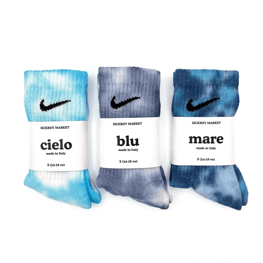 Blue Pack - Set 3 Calzini Nike Tie Dye - SICKBOY MARKET
