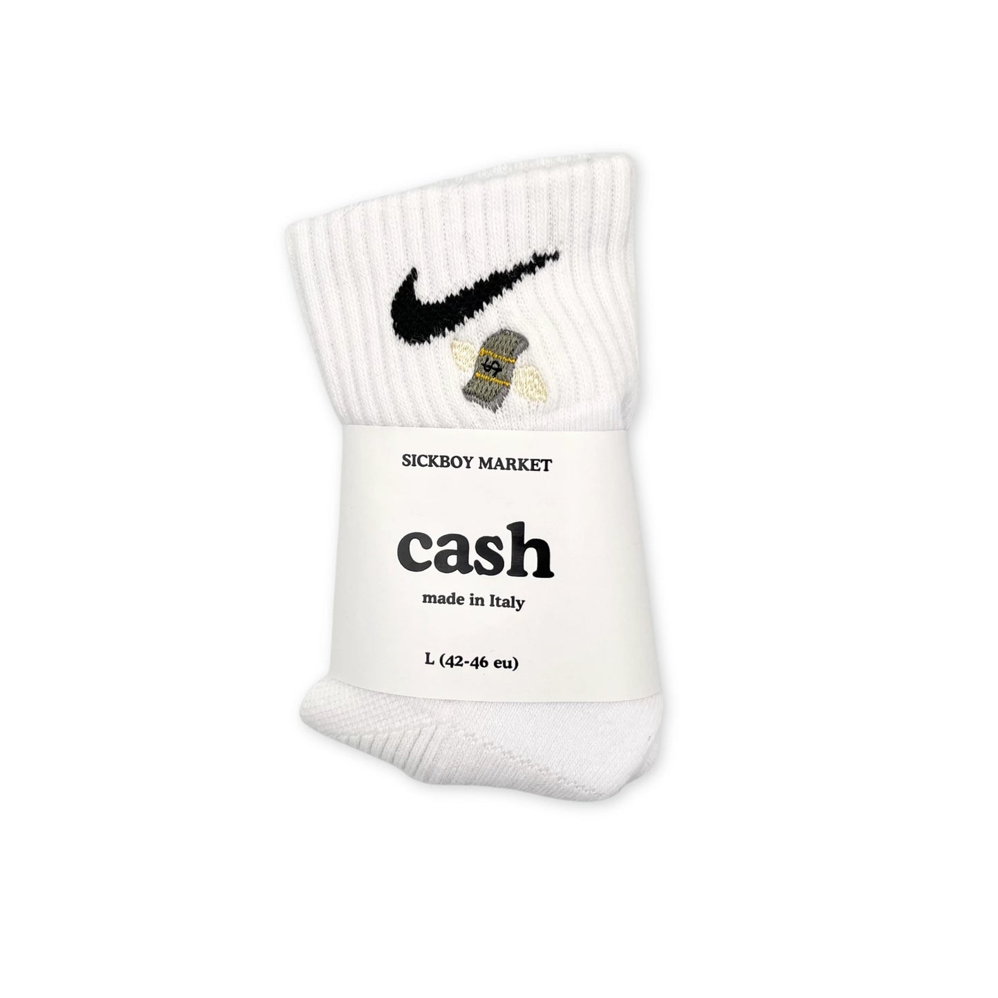 Cash - Calzini Nike Ricamati Caviglia