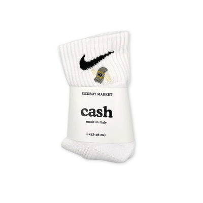 Cash - Calzini Nike Ricamati Caviglia