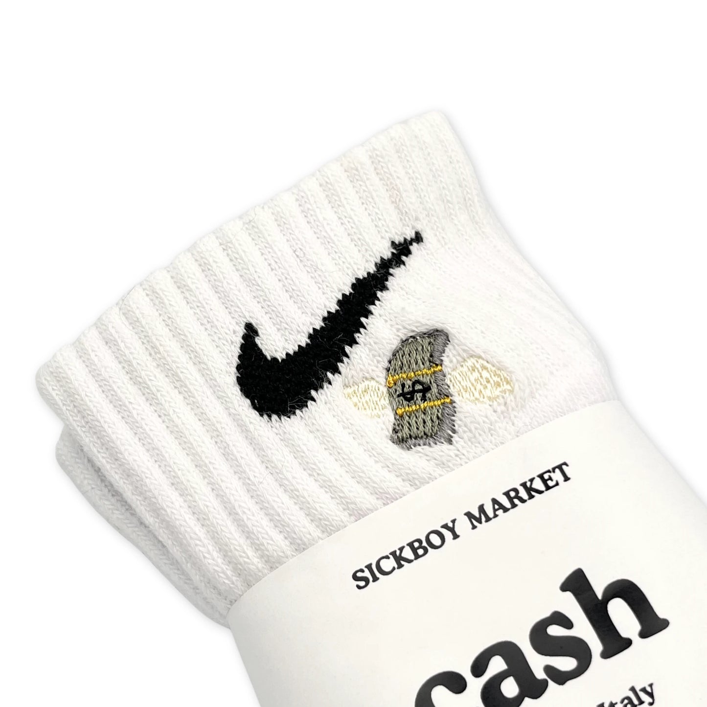 Cash - Calzini Nike Ricamati Caviglia