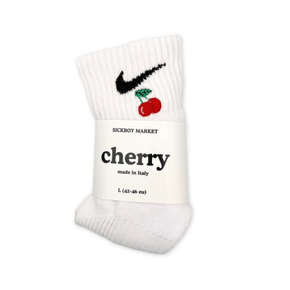 Cherry - Calzini Nike Ricamati Caviglia