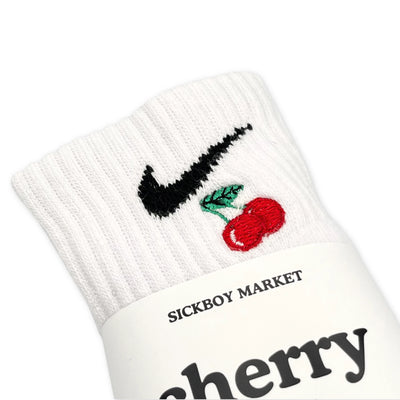Cherry - Calzini Nike Ricamati Caviglia