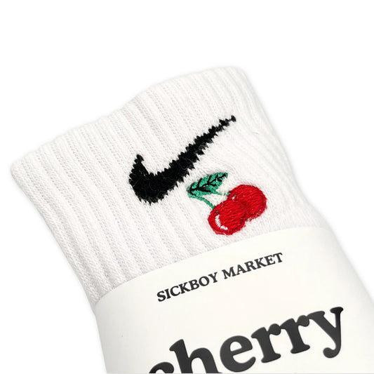 Cherry - Calzini Nike Ricamati Caviglia