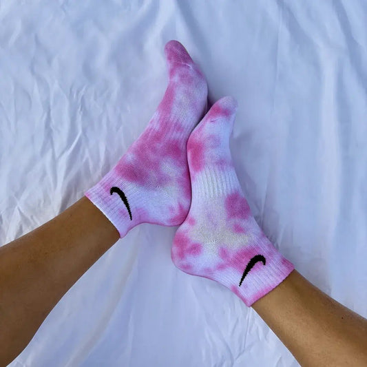 Fucsia - Calzini Nike Tie Dye Caviglia - SICKBOY MARKET