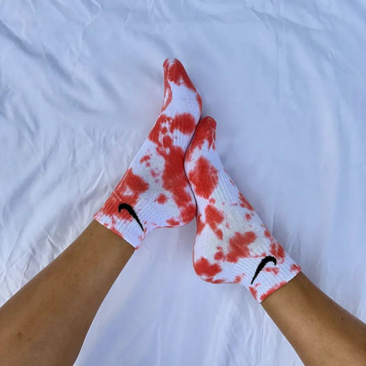 Fuoco - Calzini Nike Tie Dye Caviglia - SICKBOY MARKET