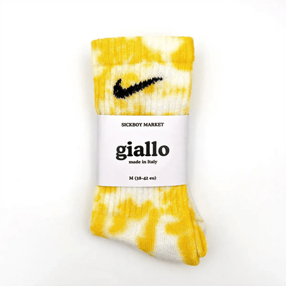 Giallo - Calzini Nike Tie Dye Polpaccio - SICKBOY MARKET