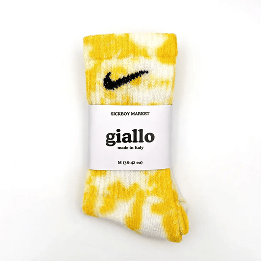 Giallo - Calzini Nike Tie Dye Polpaccio - SICKBOY MARKET