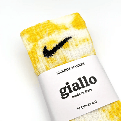 Giallo - Calzini Nike Tie Dye Polpaccio - SICKBOY MARKET