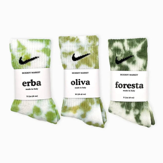 Green Pack - Set 3 Calzini Nike Tie Dye - SICKBOY MARKET