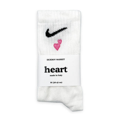 Heart - Calzini Nike Ricamati