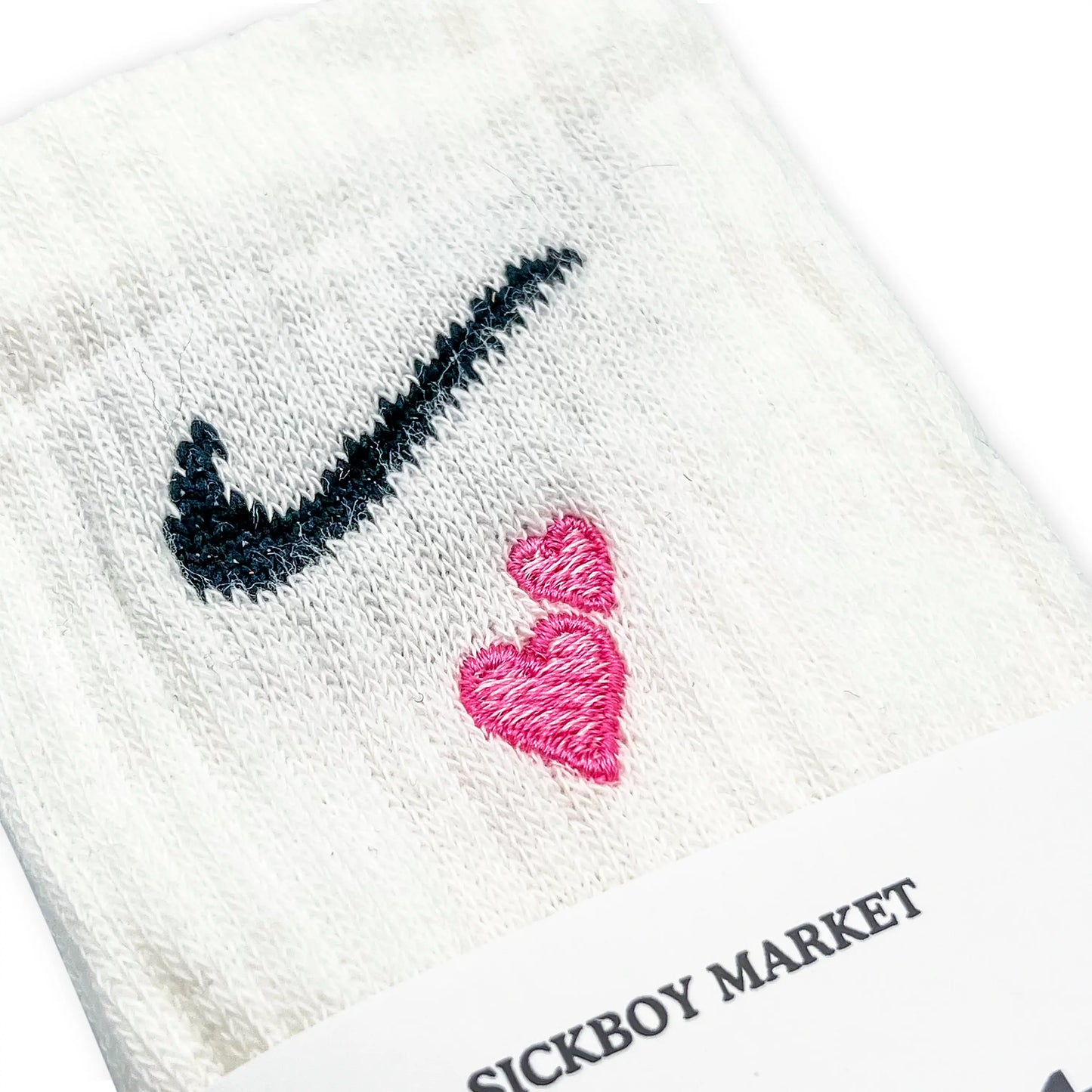 Heart - Calzini Nike Ricamati