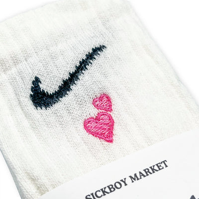 Heart - Calzini Nike Ricamati