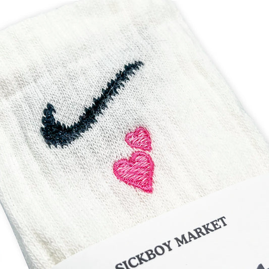 Heart - Calzini Nike Ricamati