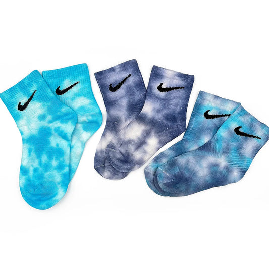 Blue Pack - Set 3 Calzini Nike Tie Dye Bimbo