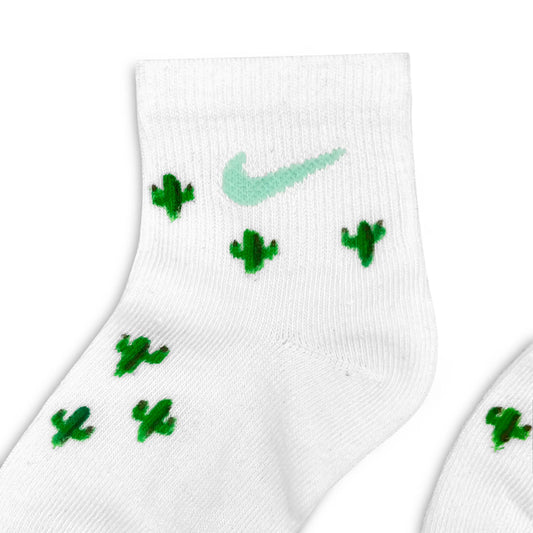 Cactus - Calzini Nike Bimbo Dipinti a Mano