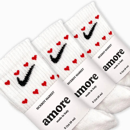 Love Pack - Set 3 Calzini Nike Dipinti A Mano - SICKBOY MARKET
