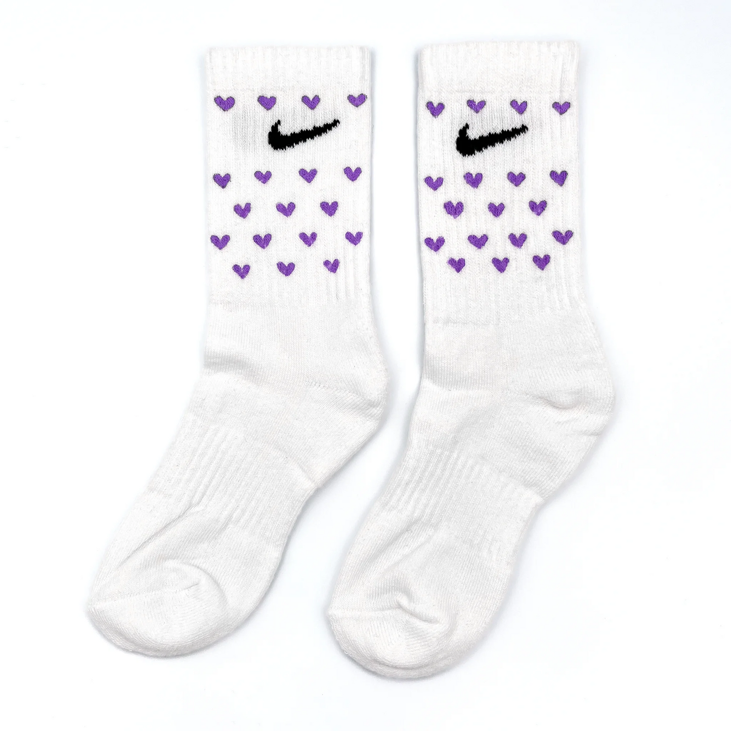 Coppia Love - Set 2 Calzini Nike Dipinti A Mano