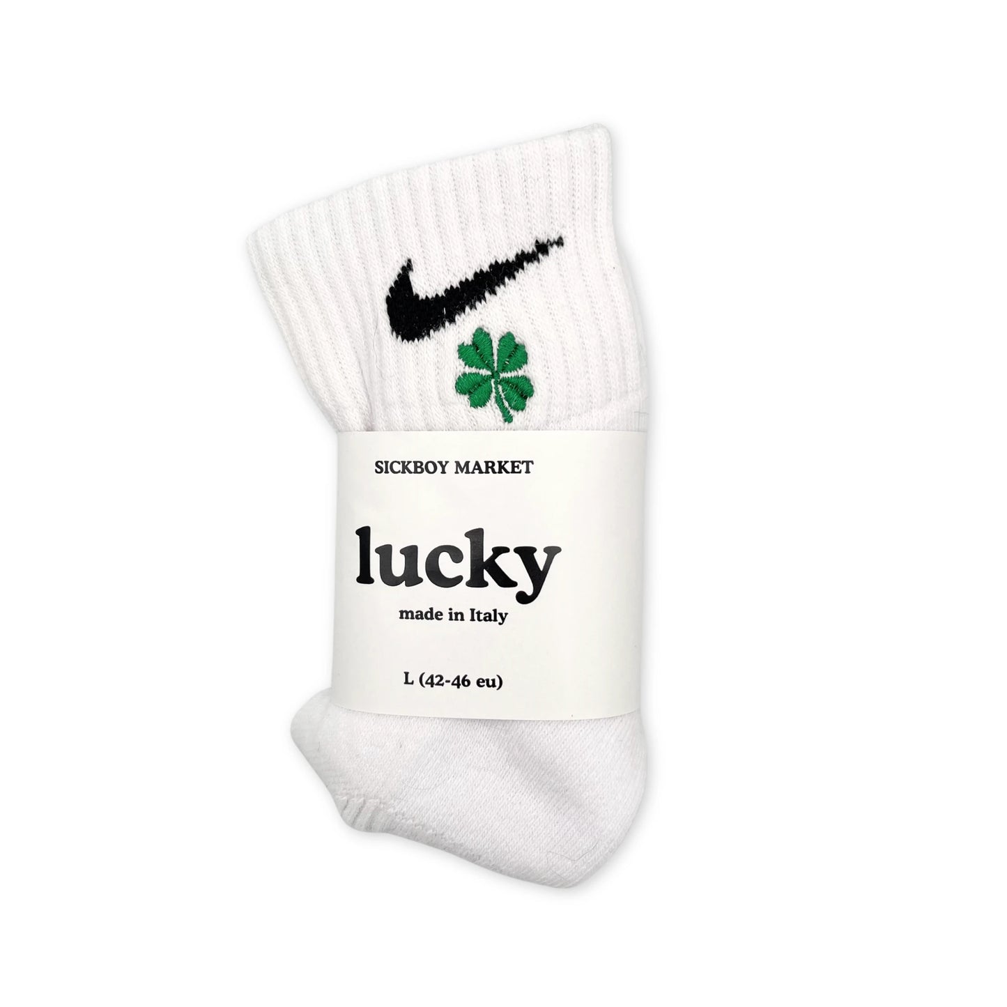 Lucky - Calzini Nike Ricamati Caviglia