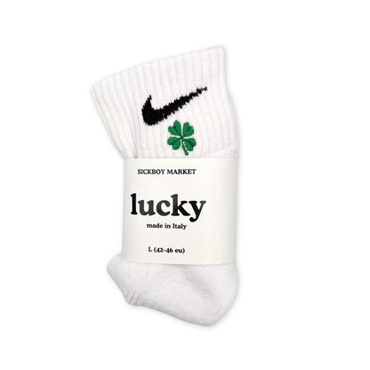 Lucky - Calzini Nike Ricamati Caviglia