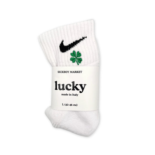 Lucky - Calzini Nike Ricamati Caviglia