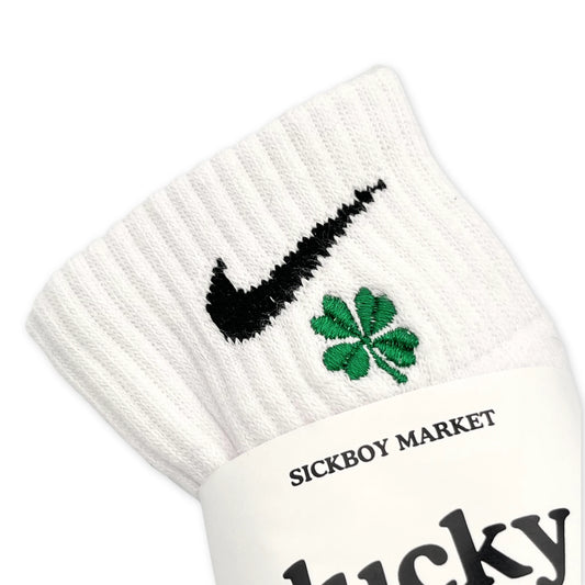 Lucky - Calzini Nike Ricamati Caviglia