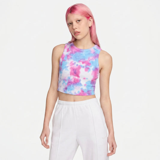 Canotta Aderente Nike Tie Dye - Perla