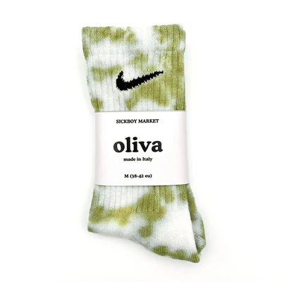 Oliva - Calzini Nike Tie Dye Polpaccio 'Special Edition'