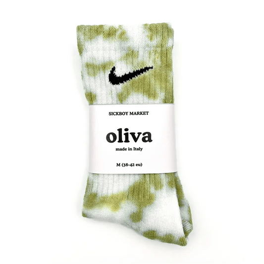 Oliva - Calzini Nike Tie Dye Polpaccio - SICKBOY MARKET