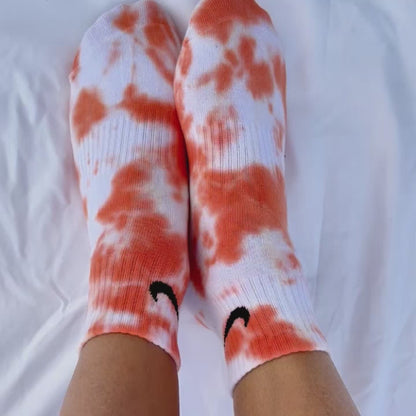 Arancio - Calzini Nike Tie Dye Caviglia