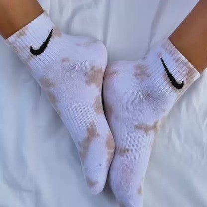 SICKBOY MARKET 'Mocha' - Chaussettes Nike Tie Dye fabriquées en Italie