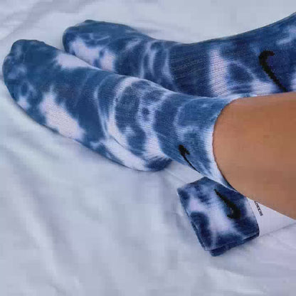 SICKBOY MARKET 'Bleu' - Chaussettes Nike Tie Dye fabriquées en Italie