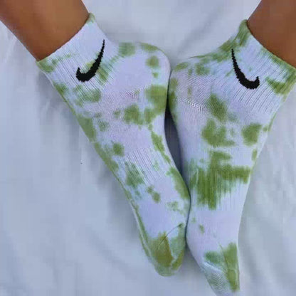 Oliva - Calzini Nike Tie Dye Caviglia 'Special Edition'