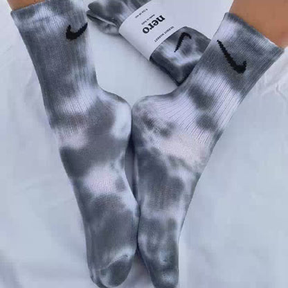 SICKBOY MARKET 'Noir' - Chaussettes Nike Tie Dye fabriquées en Italie