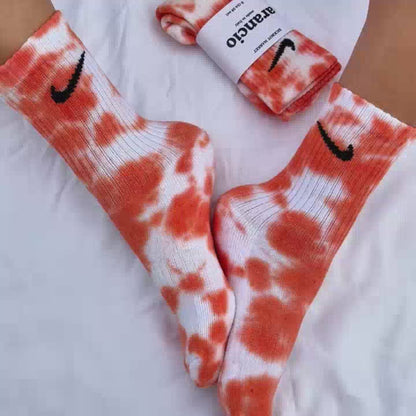 Arancio - Calzini Nike Tie Dye Polpaccio