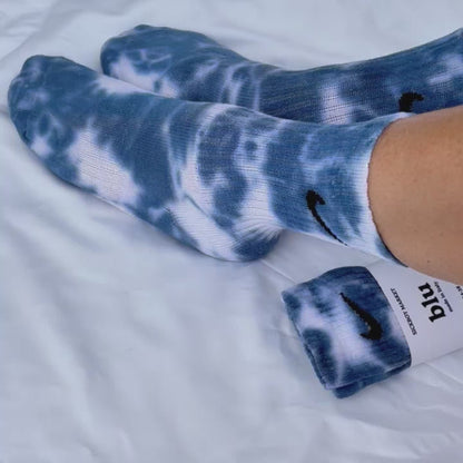 Blu - Calzini Nike Tie Dye Polpaccio