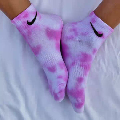 SICKBOY MARKET 'Rose' - Chaussettes Nike Tie Dye fabriquées en Italie
