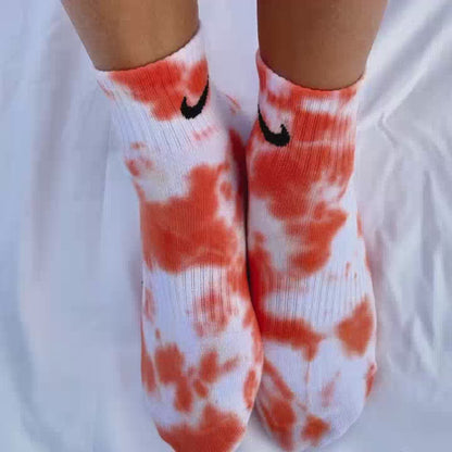 Arancio - Calzini Nike Tie Dye Caviglia