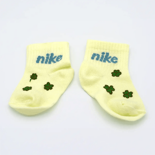 Quadrifoglio - Calzini Nike Bebè Dipinti a Mano - SICKBOY MARKET