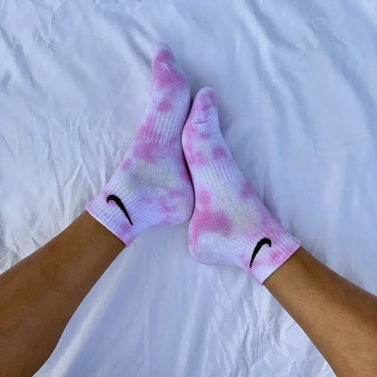 Rosa - Calzini Nike Tie Dye Caviglia - SICKBOY MARKET
