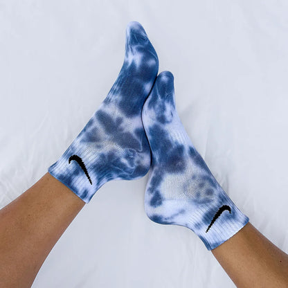 Blu - Calzini Nike Tie Dye Caviglia