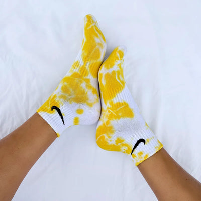 Giallo - Calzini Nike Tie Dye Caviglia 'Special Edition'