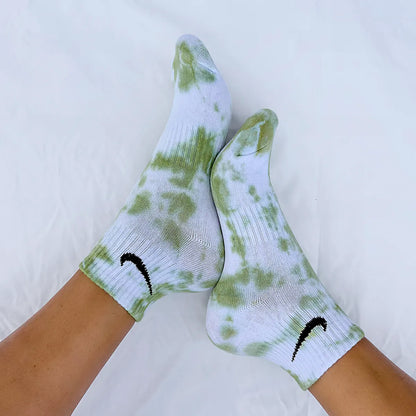 Oliva - Calzini Nike Tie Dye Caviglia 'Special Edition'