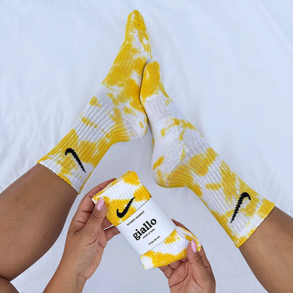 Giallo - Calzini Nike Tie Dye Polpaccio